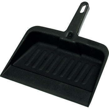 Heavy-Duty Black Plastic Dust Pan – Durable, All-Plastic Construction