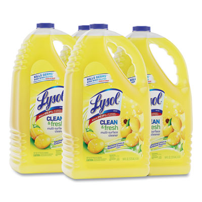 Lysol Clean and Fresh Sparkling Lemon and Sunflower 144 oz 4/CS