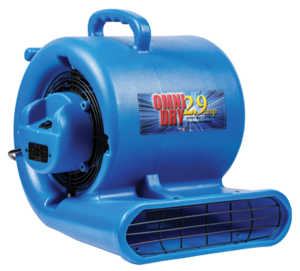 OmniDry 2-Speed Air-Mover/Blower, Blue (2.9 Amp, 1/3 HP) AC25A