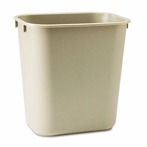 Deskside Wastebasket, Beige